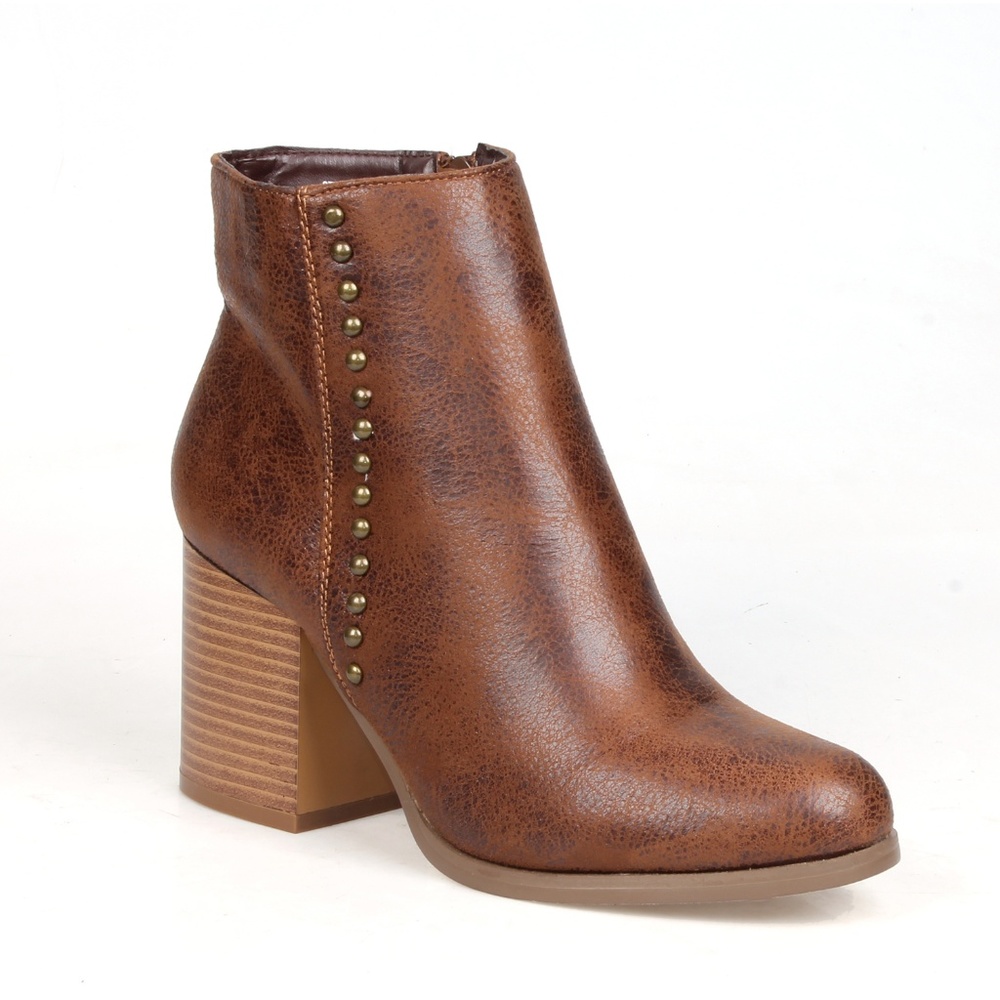 Durent-01 Mid-Calf Women's Chunky Heel Booties